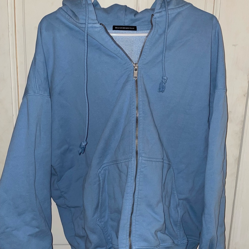 oversized brandy zip up